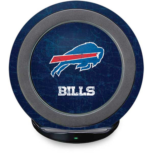 NFL Buffalo Bills Distressed Fast Charge Wireless Charging Stand Skin